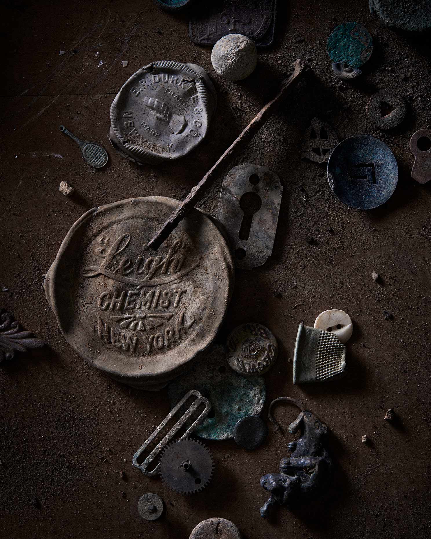 Found objects from metal detector collection